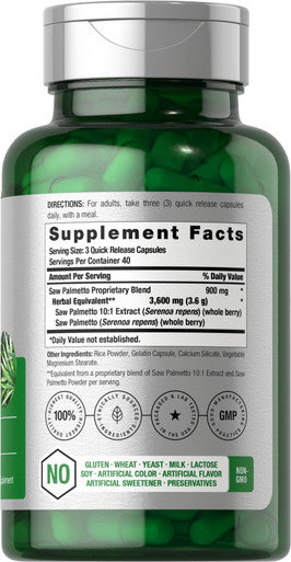 Horbaach Saw Palmetto Extract 120 Capsules