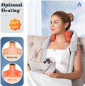 Neck Massager For Neck Pain Relief, 4D Deep Kneading Massagers With 6 Massage Nodes, Cordless Shiatsu Neck And Shoulder Massage Pillow With Heat For Neck, Traps, Back & Leg, Gifts - Gray