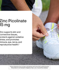 Thorne - Zinc Picolinate 15 Mg - Highly Absorbable Zinc Supplement - Supports Immune System Eye Skin & Reproductive Health - Third-Party Certified - Gluten Dairy & Soy-Free 60 Capsules