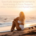 Organic Irish Sea Moss Capsules for Women Ãƒâ€šÃ¢â‚¬â€œ Seamoss Pills, Burdock Root & Bladderwrack - Ideal Super Food for Gut Health, Energy, Metabolism, Thyroid Support & Anti-Aging Skin Care Ãƒâ€šÃ¢â‚¬â€œ Vegan, USA Made
