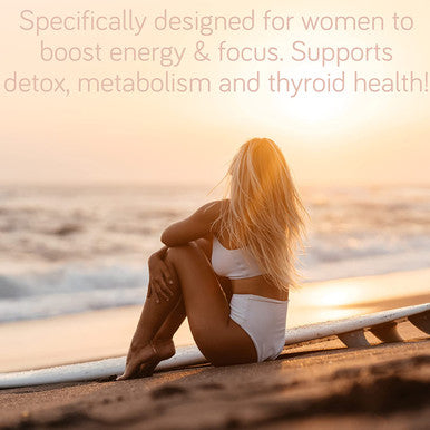 Organic Irish Sea Moss Capsules for Women Ãƒâ€šÃ¢â‚¬â€œ Seamoss Pills, Burdock Root & Bladderwrack - Ideal Super Food for Gut Health, Energy, Metabolism, Thyroid Support & Anti-Aging Skin Care Ãƒâ€šÃ¢â‚¬â€œ Vegan, USA Made