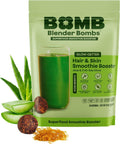 The Bomb Co. Blender Bomb, Peanut Butter Blast, Superfood Smoothie Mix with Chia Seeds, Hemp Seeds, Peanuts, & Amino Acids for Antioxidants, Gluten Free, High Fiber, 10 Servings