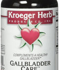 Kroeger Herb Gallbladder Care Vegetarian Capsules, 100 Count