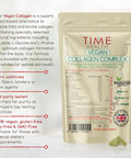 Vegan Collagen Complex | with Ceramides, Acerola Cherry, MSM, Spirulina, Bamboo, Lysine, Glycine, Proline, Biotin | UK Made | Zero Additives | GMP Standards (120 Count (Pack of 1))