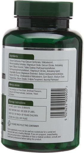 Natures Aid | Calcium Magnesium & D3 Tablets | 2 x 90s