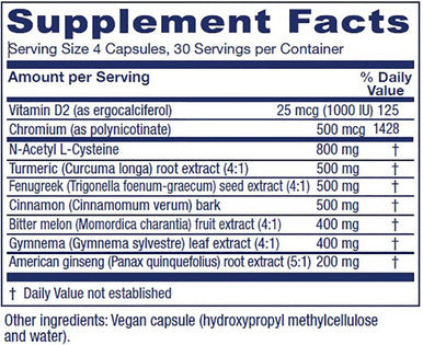 Vitanica Metabolic Manager - Herbal Supplement to Support Healthy Metabolic Response - Dietary Supplement with Vitamin D - Vegan Antioxidant Supplement - Pro Logo - 120 Capsules