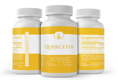 PURE ORIGINAL INGREDIENTS Quercetin (100 Capsules) Always Pure, No Additives Or Fillers, Lab Verified