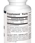 Source s Acetyl L-Carnitine & Alpha-Lipoic 650mg - 120 Tablets