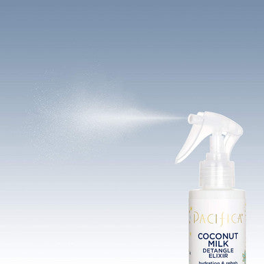 Pacifica Beauty, Coconut Milk Detangle Elixir, Detangler Spray, Leave In Conditioner, Conditioning, Coconut, Vitamin B, Nourishing, Silicone + Sulfate Free, Vegan + Cruelty Free