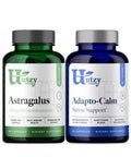 Utzy Naturals Astragalus | 500 Mg Per Capsule + Adapto-Calm | Stress Support Formula | With Ashwagandha, Tulsi Holy Basil, And Passionflower