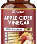 Zolotus 7 in 1 Apple Cider Vinegar Capsules, 3 Month Supply with Ceylon Cinnamon, Ginger Root, Turmeric, Elderberry for Supports Digestion, Immune, 90 Capsules