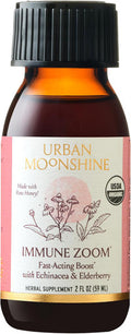 Urban Moonshine Immune Zoom - Stimulates Immune System* - Fast-Acting Immune Booster* With Echinacea, Elderberry & Raw Honey - Immune Support Supplement - Gluten Herbal Supplement* - 2 Fl Oz