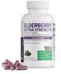Bronson Elderberry Extra Strength, Supports Healthy Immune System & Antioxidant Protection, Non Gmo, 180 Vegetarian Capsules