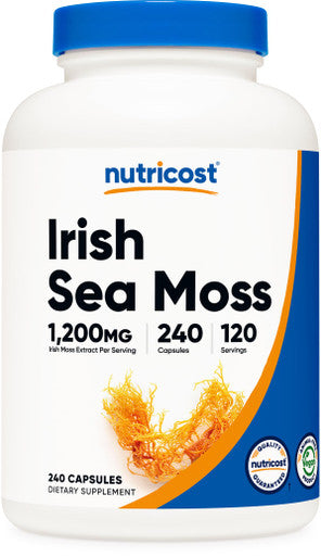 Nutricost Irish Sea Moss Extract Capsules 1,200mg per Serving 240 Capsules