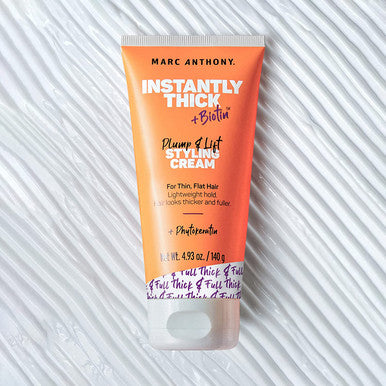 Marc Anthony Instantly Thick Biotin Styling Cream - Biotin & Vitamin E Hair Thickening Cream to Make Hair Thick & Full - Volumizing Lightweight Thickening Hair Product for Fine, Dry Dull Hair