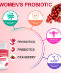 CANLIST Women's Probiotics120 Billion CFUs 18 Strains 3 Prebiotics & Digestive Enzymes Contains Organic Prebiotic Cranberry Women's Health Digestive & Immune Support Non-GMO Soy Gluten Dairy Free