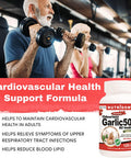 Odorless Garlic Extract 500 mg (50,000 mg Raw Equivalent) 100:1 Concentrate Ratio, 120 Softgels, Maintains Cardiovascular Health, Made in Canada by Nutridom