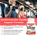 Odorless Garlic Extract 500 mg (50,000 mg Raw Equivalent) 100:1 Concentrate Ratio, 120 Softgels, Maintains Cardiovascular Health, Made in Canada by Nutridom