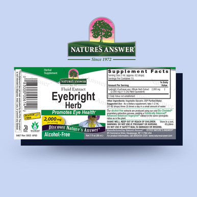 Nature'S Answer Eyebright Extract 1 Ounce | Vision & Eye Support | Alcohol Vegan Non GMO Gluten Kosher | Quick Absorption | Single Count