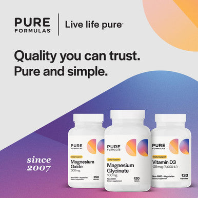 Pureformulas Magnesium Glycinate 100 Mg Daily Support For Stress, Nerves, Sleep, Muscles, Metabolism Pure Magnesium Glycinate Supplement For Women And Men Magnesio Glycinate Non-Gmo 120 Tablets