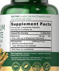 Carlyle Magnesium Glycinate with Ashwagandha | 2740mg Complex | 120 Vegetarian Capsules | Potent Duo | Non-GMO and Gluten Supplement