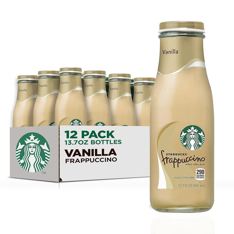 Starbucks Frappuccino Coffee Drink, Caramel, 13.7 fl oz Bottles (12 Pack)