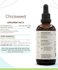 Chickweed B120 Alcohol-Free Herbal Extract Tincture, Concentrated Liquid Drops Natural Chickweed (Stellaria Media) Dried Above-Gr
