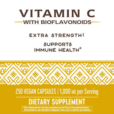 Nature'S Way Vitamin C With Bioflavonoids 1000 Mg Vitamin C Per Serving 250 Capsules