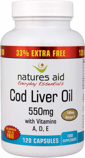 Natures Aid Promo Packs - CLO 550mg | 120's | BUNDLE by Natures Aid