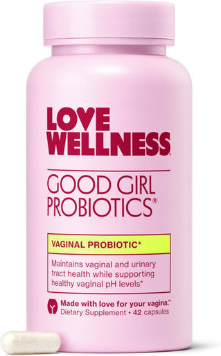 Love Wellness Good Girl Probiotics Women s Vaginal Health and pH Balance Supplement 9 Strain Probiotic for Urinary Tract Yeast Odor and Immune Support Gluten Free