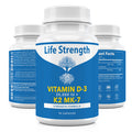 Life Strength Lifestrength Vitamin K2 (Mk7) + D3 25,000Iu Supplement - Extra Strength, Non Gmo, Easy To Swallow, No Fillers - Supports Immune & Bone Health