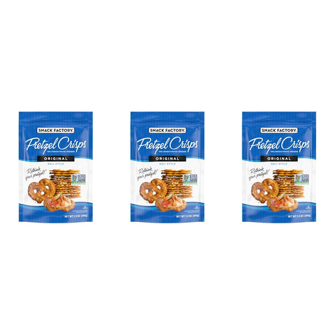 Snack Factory Pretzel Crisps Sea Salt & Cracked Pepper 7.2 Oz