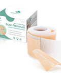 Medical Grade Soft Silicone Tape For Scar Removal (1''X 120'') Scar Treatment, 1 Roll 180Cm With 5Cm Crease Silicone Scar Sheets, Keloid Bump Removal Easy To Tear Without Scissors