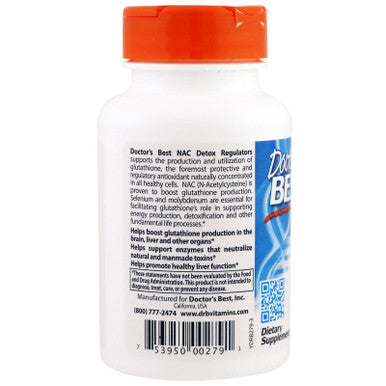 Doctor's Best NAC Detox Regulators 60 Veggie Caps