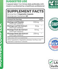 Moringa Capsules 5000mg Blend NonGMO The Herbal Equivalent of 5000mg Moringa Oleifera Powder Extract Complex from Seeds Leaf Fruit Green Vegetarian Supplement 60 Count No Oil or Tea