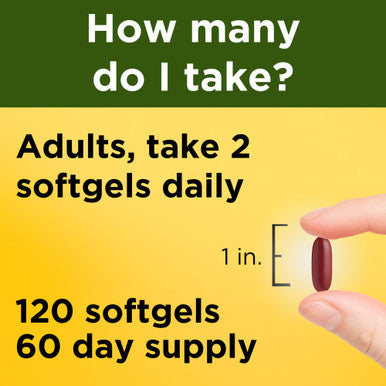 Nature Made Cranberry + Vitamin C Softgels 120 Count Value Size