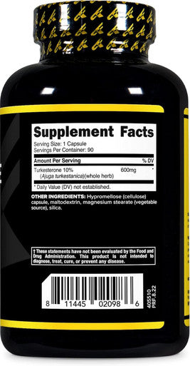 Primaforce Turkesterone 600mg 90 Capsules - Non-GMO & Gluten Supplement