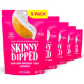 SkinnyDipped Salted Caramel Cashews, Healthy Snack, Plant Protein, Gluten Free, 3.5oz Resealable Bags, Pack of 5