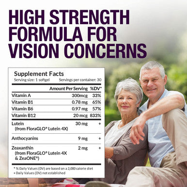 AFC Japan Ultimate Vision PRO - Eye Formula with FloraGLO Lutein 4X, Zeaxanthin, Bilberry Extract & Astaxanthin for Age-Related Eye Problem, Blurry & Poor Vision, Dry Eye, Macular Health, 30 Count