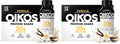 Oikos Protein Shake, Salted Caramel, 30g High Protein Drinks, Shelf Stable, Ready to Drink, 5g Prebiotic Fiber, 12 fl oz Bottle, 12 Count