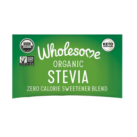 Wholesome Sweeteners Organic Stevia 75 Count Packets Zero Calorie Sweetener Blend Keto Friendly Non GMO Gluten & Vegan 1 Pack