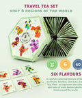 Acorus Travel Tea Set | Round-The-World Trip of Your Dreams with Selection of Teas You Have Never Tasted Before | Assorted Tea Set | Herbal and Fruit Variety Pack | 60 Tea Bags