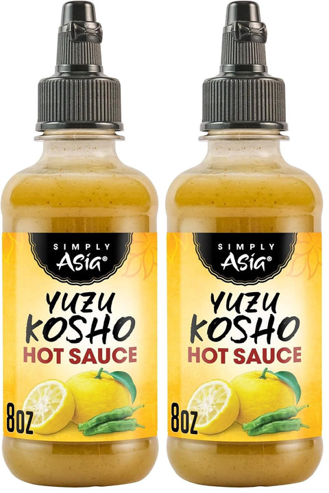 Simply Asia Hot Sauce, Yuzu Kosho, Bright, Zesty, Citrus Heat for Rice, Sushi, Sashimi, Grilled Meat, and More, 8 fl oz