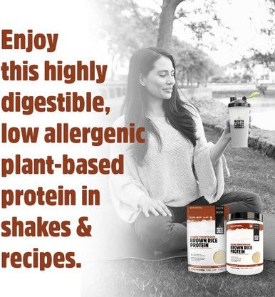 North Coast Naturals Organic Sprouted Raw Brown Rice Protein Powder with 17g of Complete Undernatured protein 840g