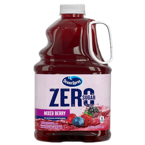 Ocean Spray ZERO Sugar Mixed Berry Juice Drink Cranberry Juice Drink Sweetened with Stevia 64 Fl Oz Bottle
