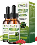 Alliwise 2 Pack Berberine Supplement Liquid Drops For Immune System & Digestive System Supports -Premium Berberine Hcl 1500Mg With Pure Ceylon Cinnamon -4 Fl Oz