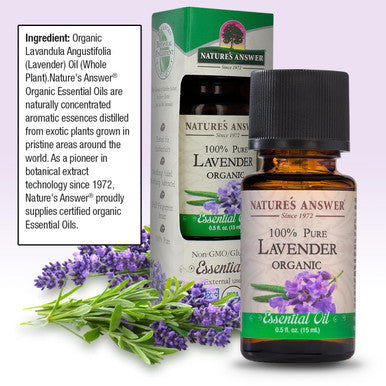 Nature's Answer Esstl Oil Organic Lavender 0.5 oz