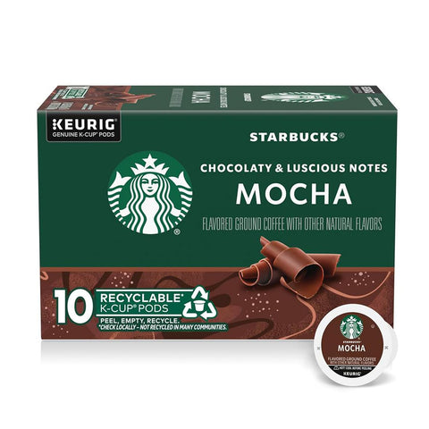 Starbucks K-Cup Coffee Pods, Caramel Naturally Flavored Coffee For Keurig Brewers, 100% Arabica, 1 Box (22 Pods)
