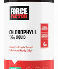 Force Factor Chlorophyll Liquid Body Deodorizing Supplement Freshens Breath and Body Naturally Made with No Artificial Sweeteners or Colors Non-GMO Natural Mint Flavor 16 oz.
