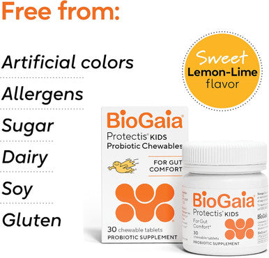 BioGaia Probiotic Chewable Tablets, Box Simple and Easy Way To Promote Digestive and Immune Health 30 Count